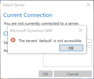 Tenant is not accessible