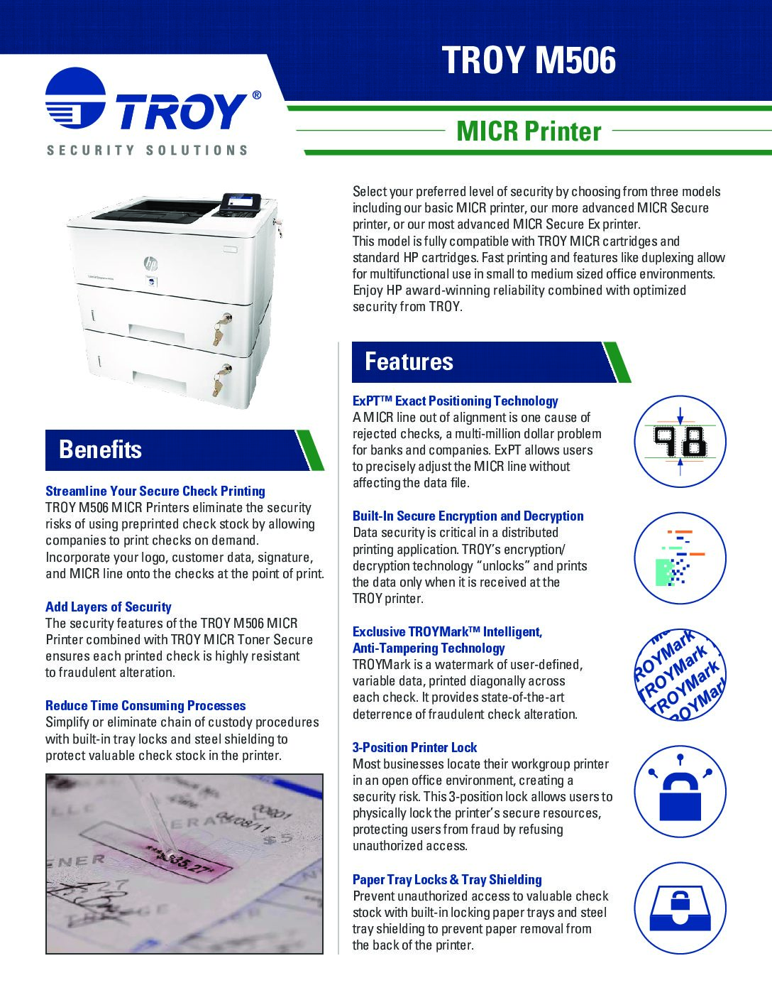 troy security printer