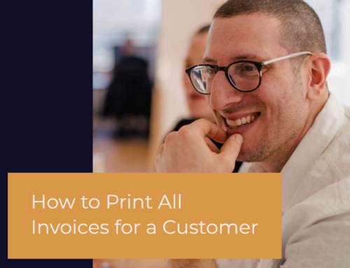 How to Print All Invoices for a Customer