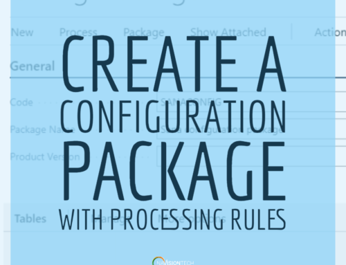 Create a Configuration Package with Processing Rules