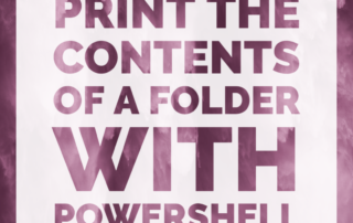 print folder powershell